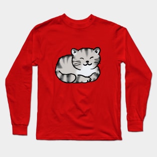 cute tiger cat Long Sleeve T-Shirt